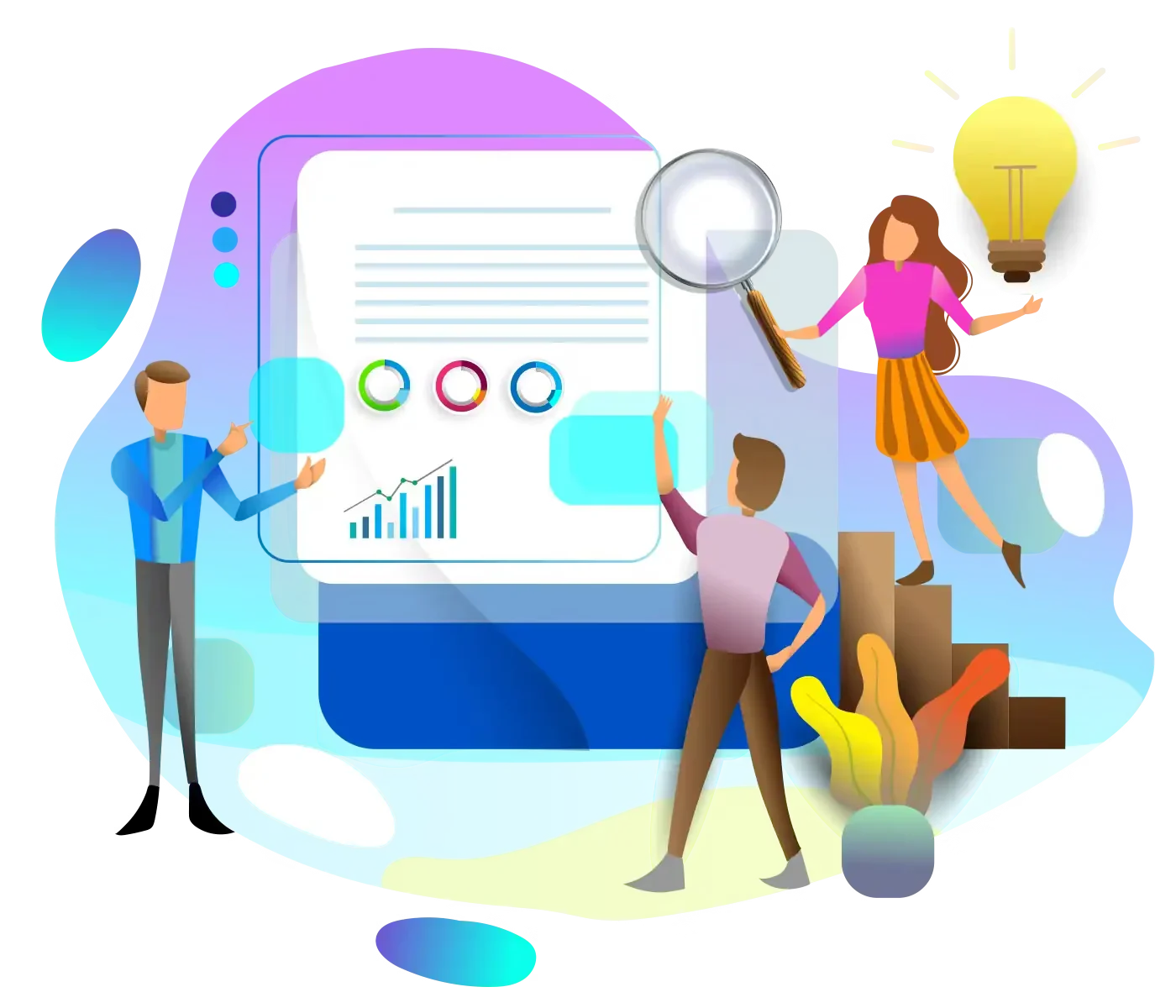 Analysis of marketing growth strategies and data visualization.