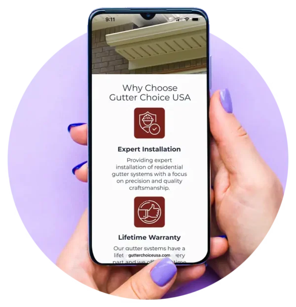 Expert residential gutter system installation with lifetime warranty by Gutter Choice USA.
